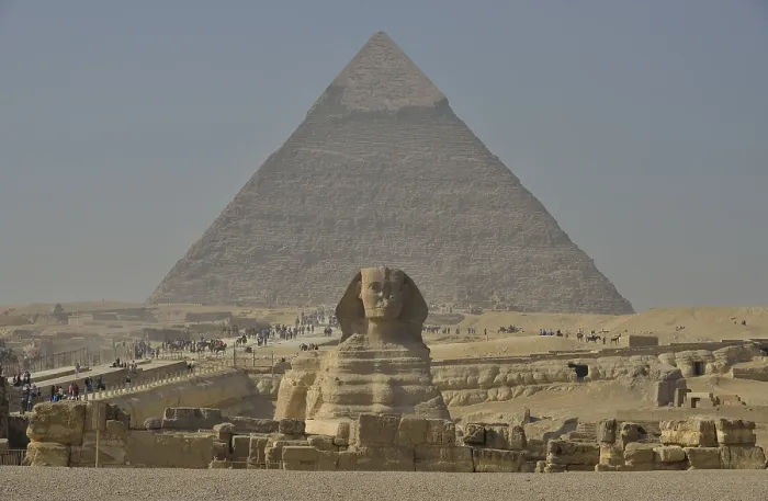 Gerahmter Druck : Sphinx oder Große Sphinx von Giza Gerahmter Druck : Sphinx oder Große Sphinx von Giza