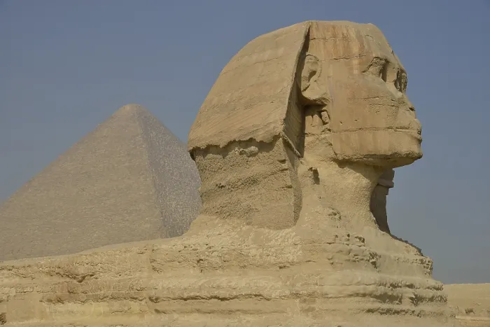 Gerahmter Druck : Sphinx oder Große Sphinx von Giza Gerahmter Druck : Sphinx oder Große Sphinx von Giza