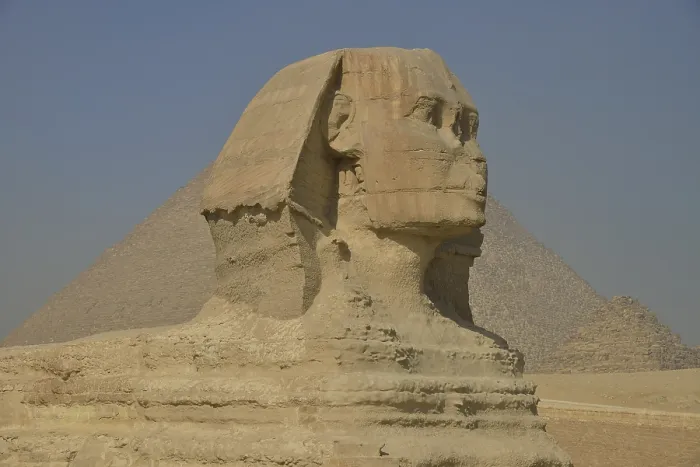 Gerahmter Druck : Sphinx oder Große Sphinx von Giza Gerahmter Druck : Sphinx oder Große Sphinx von Giza