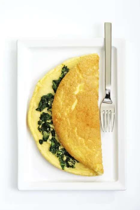 Gerahmter Druck : Spinatomelett Gerahmter Druck : Spinatomelett