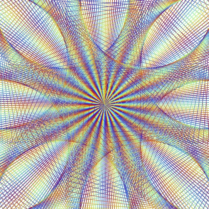 Gerahmter Druck : Spirography Gerahmter Druck : Spirography