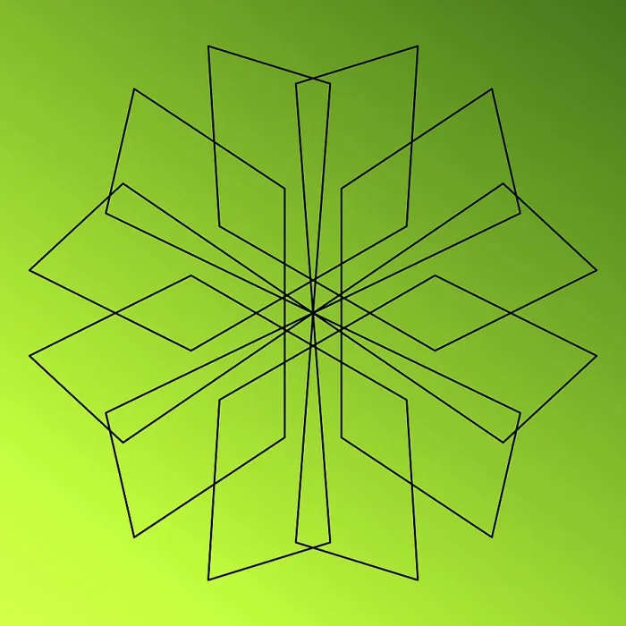 Gerahmter Druck : Spirography