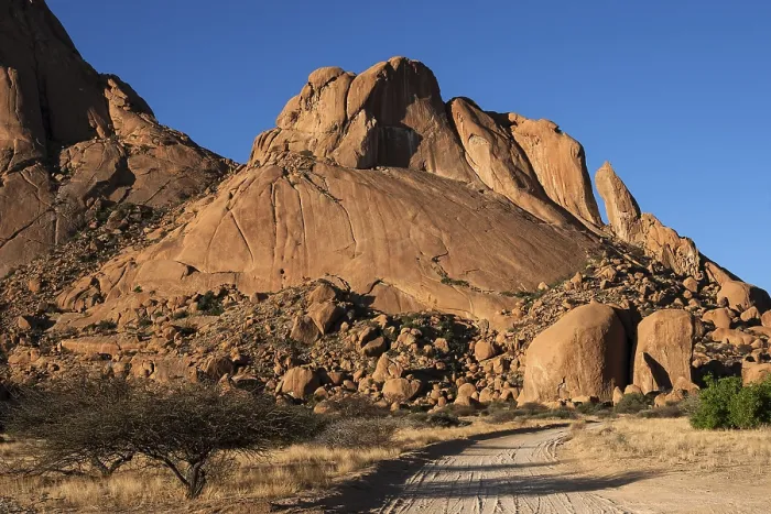 Gerahmter Druck : Spitzkoppe, Abendlicht, Namibia. Gerahmter Druck : Spitzkoppe, Abendlicht, Namibia.