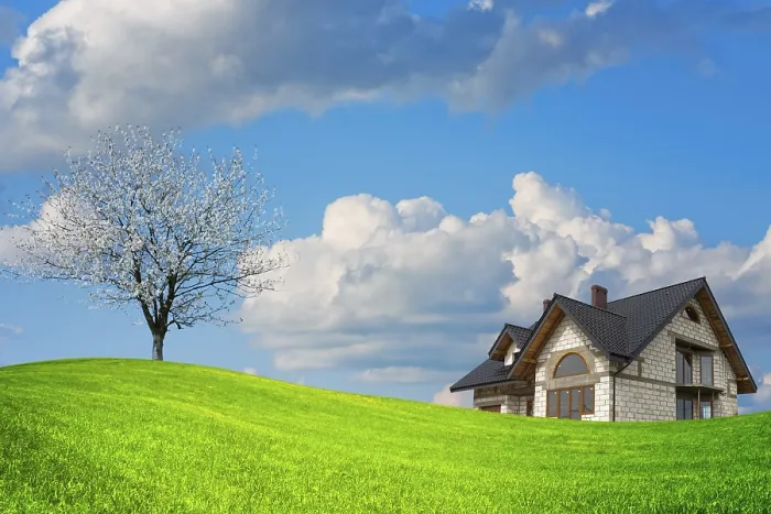 Gerahmter Druck : Frühlingslandschaft Gerahmter Druck : Frühlingslandschaft