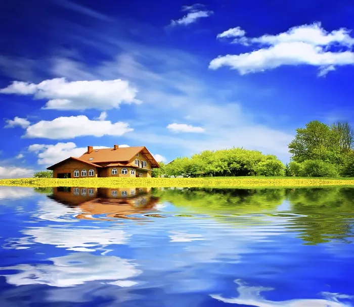 Gerahmter Druck : Frühlingslandschaft Gerahmter Druck : Frühlingslandschaft