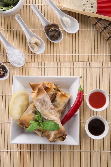 Gerahmter Druck : Springroll Gerahmter Druck : Springroll