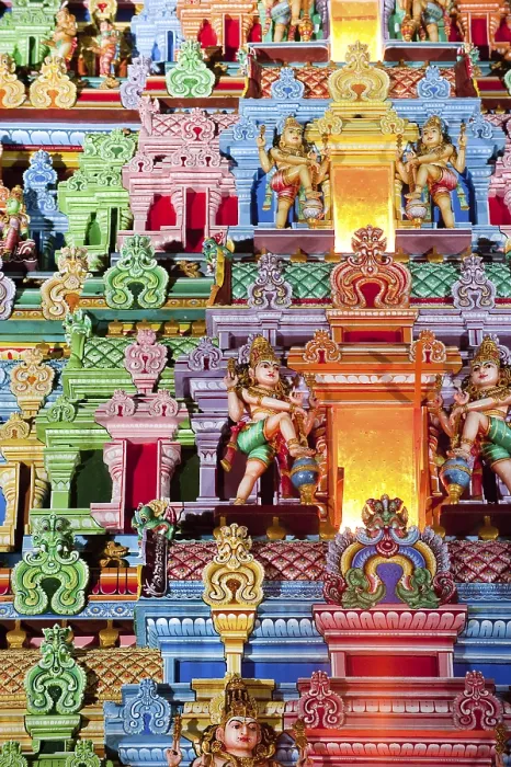 Gerahmter Druck : Sri Thandayuthapani Tempel, Chettiars-Tempel Gerahmter Druck : Sri Thandayuthapani Tempel, Chettiars-Tempel