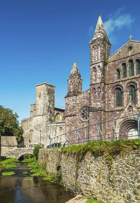 Gerahmter Druck : St Davids Cathedral in St Davids, Pembrokeshire, Wales. Gerahmter Druck : St Davids Cathedral in St Davids, Pembrokeshire, Wales.