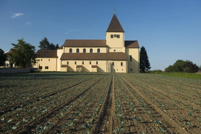 Gerahmter Druck : St. Georg und Gemüsefelder Gerahmter Druck : St. Georg und Gemüsefelder