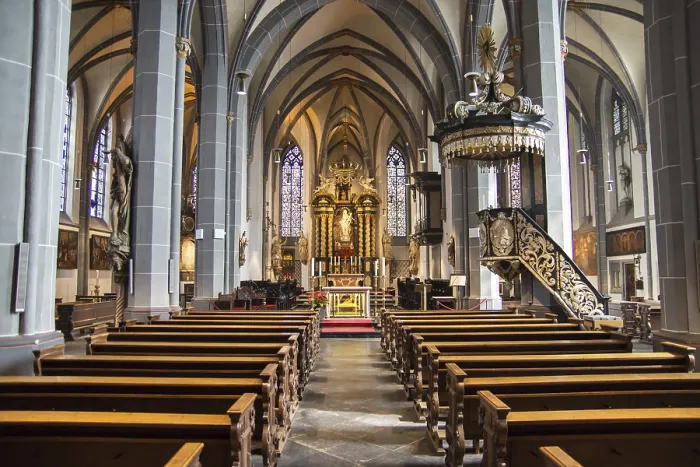 Gerahmter Druck : St. Lambertus in Düsseldorf Gerahmter Druck : St. Lambertus in Düsseldorf