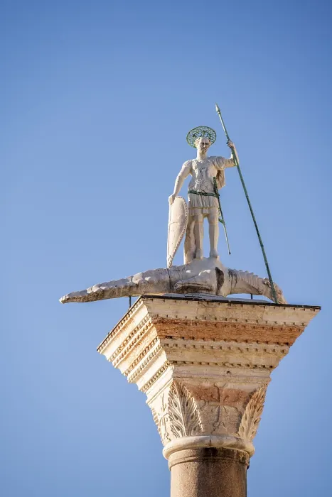 Gerahmter Druck : Säule des Heiligen Markus, Venedig. Gerahmter Druck : Säule des Heiligen Markus, Venedig.