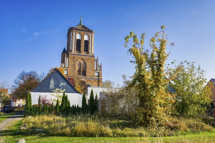 Gerahmter Druck : St.-Stephans-Kirche, Gartz Oder Gerahmter Druck : St.-Stephans-Kirche, Gartz Oder