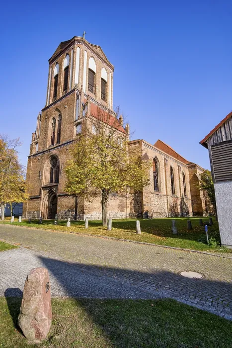 Gerahmter Druck : St.-Stephans-Kirche, Gartz Oder