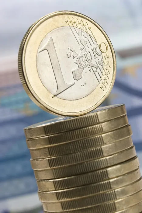 Gerahmter Druck : Münzstapel Gerahmter Druck : Münzstapel