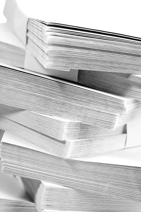Gerahmter Druck : Briefumschlagstapel Gerahmter Druck : Briefumschlagstapel