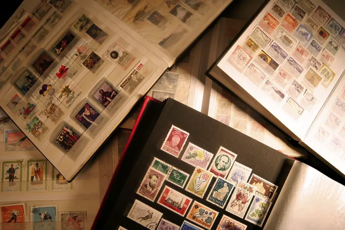Gerahmter Druck : Briefmarkensammlung Gerahmter Druck : Briefmarkensammlung