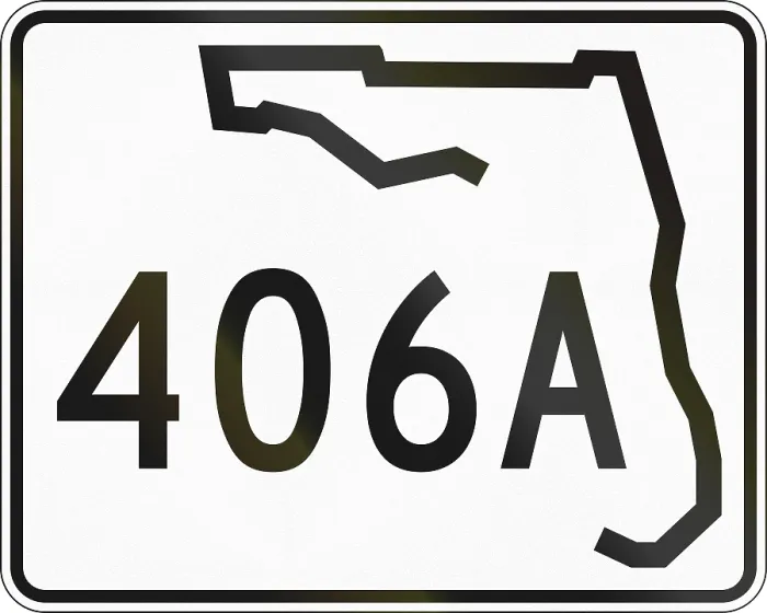 Gerahmter Druck : US-Bundesstraßen-Schild Florida Gerahmter Druck : US-Bundesstraßen-Schild Florida