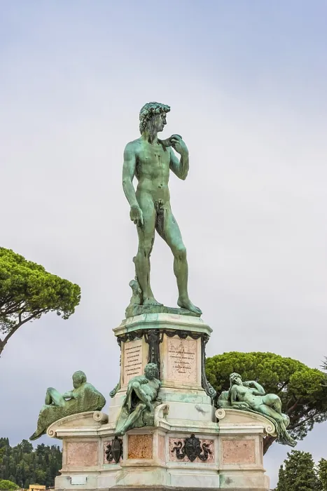 Gerahmter Druck : Statue von David in Piazza Michelangelo Gerahmter Druck : Statue von David in Piazza Michelangelo
