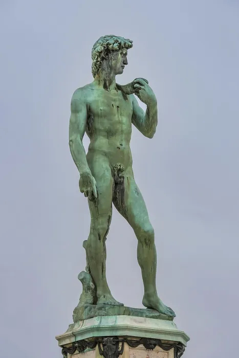 Gerahmter Druck : Statue von David in Piazza Michelangelo Gerahmter Druck : Statue von David in Piazza Michelangelo