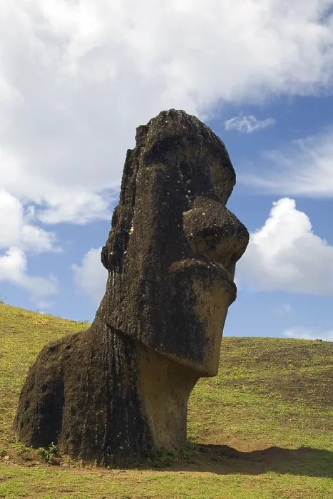 Gerahmter Druck : Statue auf der Ostinsel. Gerahmter Druck : Statue auf der Ostinsel.