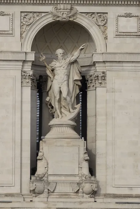 Gerahmter Druck : Statue von Vater Thames, Trinity Square Gerahmter Druck : Statue von Vater Thames, Trinity Square