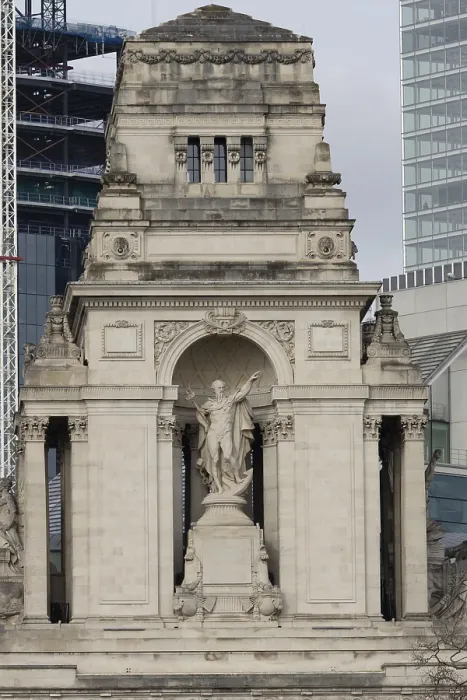 Gerahmter Druck : Statue von Vater Thames, Trinity Square