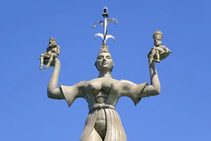 Gerahmter Druck : Statue Imperia am Hafen, Konstanz. Gerahmter Druck : Statue Imperia am Hafen, Konstanz.