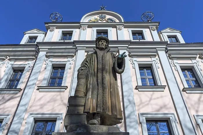 Gerahmter Druck : Büste des Philosophen Melanchthon Gerahmter Druck : Büste des Philosophen Melanchthon