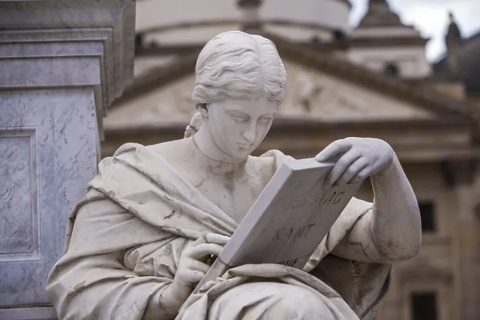 Gerahmter Druck : Denkmal eines lesenden Gelehrten Gerahmter Druck : Denkmal eines lesenden Gelehrten