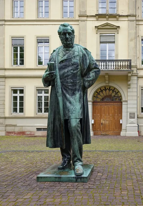 Gerahmter Druck : Denkmal für Robert Wilhelm Bunsen Gerahmter Druck : Denkmal für Robert Wilhelm Bunsen