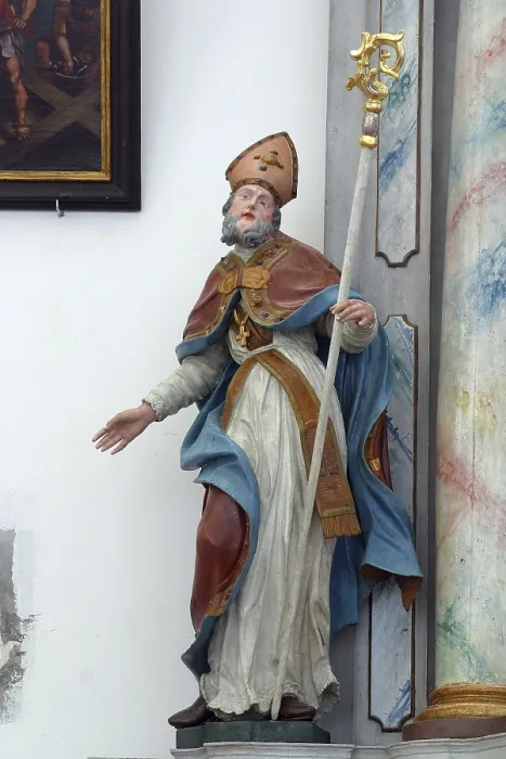 Gerahmter Druck : Statue des Heiligen Gerahmter Druck : Statue des Heiligen