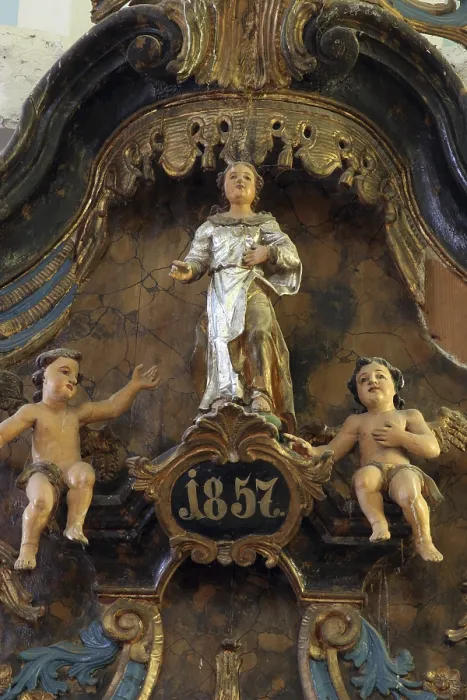 Gerahmter Druck : Statue des Heiligen Gerahmter Druck : Statue des Heiligen