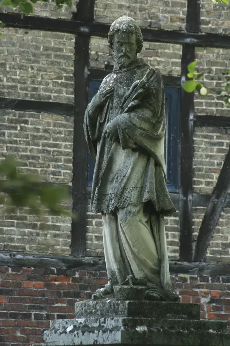 Gerahmter Druck : Die Statue von St. Gerahmter Druck : Die Statue von St.