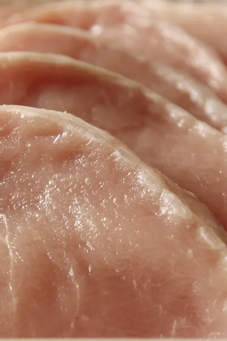 Gerahmter Druck : Schweinesteak Gerahmter Druck : Schweinesteak