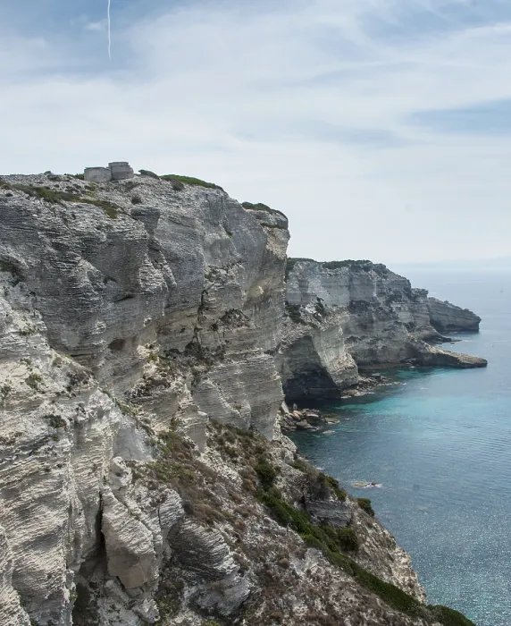 Gerahmter Druck : Steile Küste, Kalkfelsen, Bonifacio Gerahmter Druck : Steile Küste, Kalkfelsen, Bonifacio