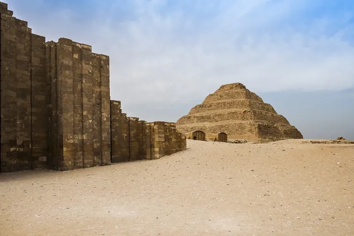 Gerahmter Druck : Stepenpyramide, Pyramide von Djoser Gerahmter Druck : Stepenpyramide, Pyramide von Djoser