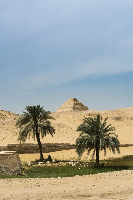 Gerahmter Druck : Schritt Pyramide, Pyramid von Djoser Gerahmter Druck : Schritt Pyramide, Pyramid von Djoser