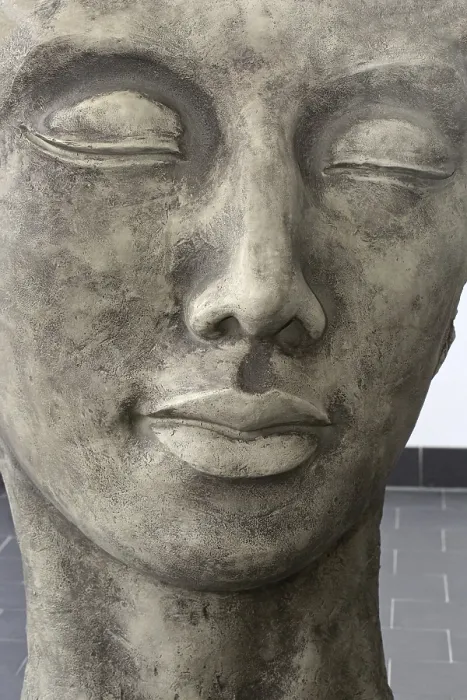 Gerahmter Druck : Steinmaske Gerahmter Druck : Steinmaske