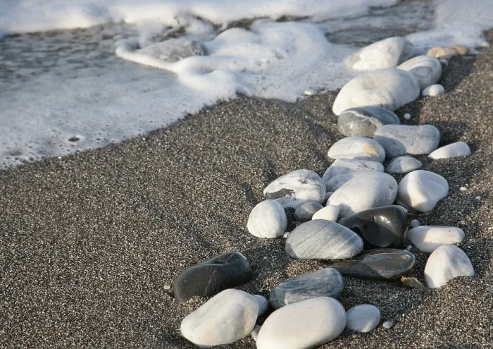 Gerahmter Druck : Steine am Strand Gerahmter Druck : Steine am Strand