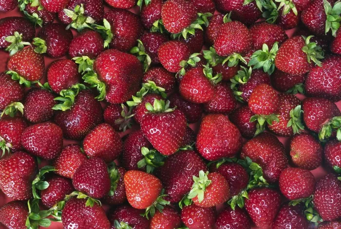 Gerahmter Druck : Strawberries Gerahmter Druck : Strawberries