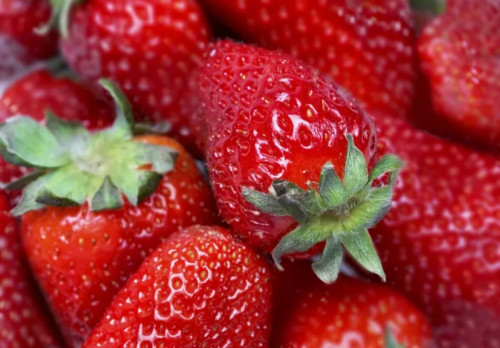 Gerahmter Druck : Strawberries Gerahmter Druck : Strawberries
