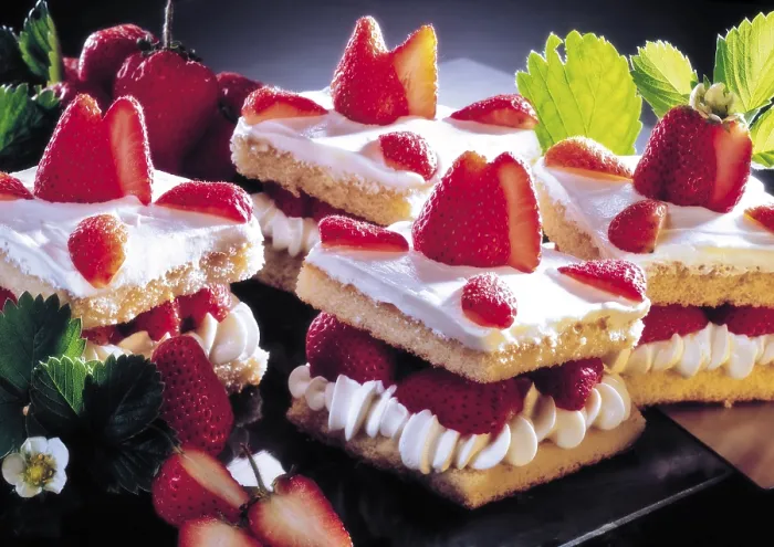 Gerahmter Druck : Beerenkuchen Gerahmter Druck : Beerenkuchen