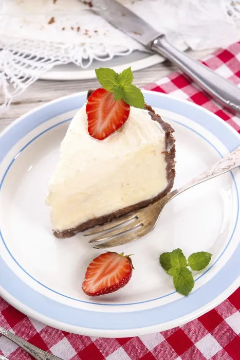 Gerahmter Druck : Strawberry-Cheesecake Gerahmter Druck : Strawberry-Cheesecake