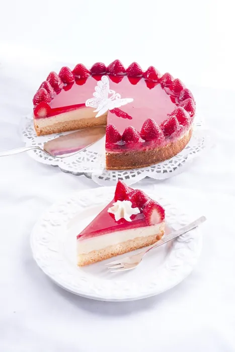 Gerahmter Druck : Beerenkäsekuchen Gerahmter Druck : Beerenkäsekuchen