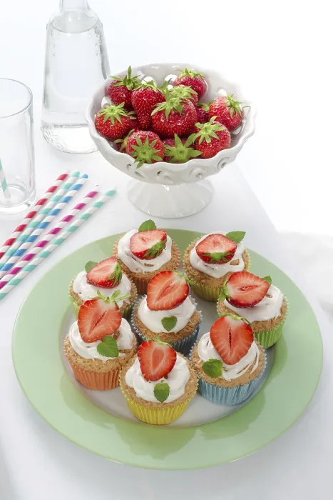 Gerahmter Druck : Beerenmuffins Gerahmter Druck : Beerenmuffins