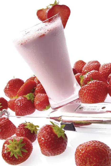 Gerahmter Druck : Strawberry-Shake