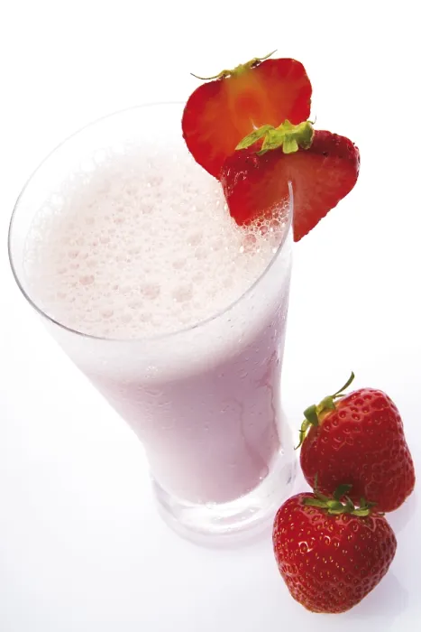 Gerahmter Druck : Strawberry-Shake Gerahmter Druck : Strawberry-Shake