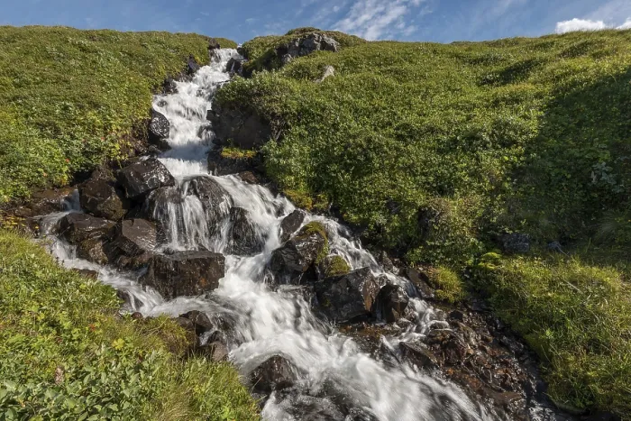 Gerahmter Druck : Berg- und Fjordstrom Gerahmter Druck : Berg- und Fjordstrom