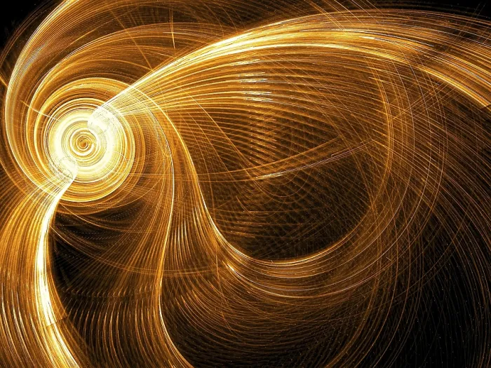 Gerahmter Druck : Gestreifter goldener Hintergrund - abstrakte computer-generierte Bild. Gerahmter Druck : Gestreifter goldener Hintergrund - abstrakte computer-generierte Bild.