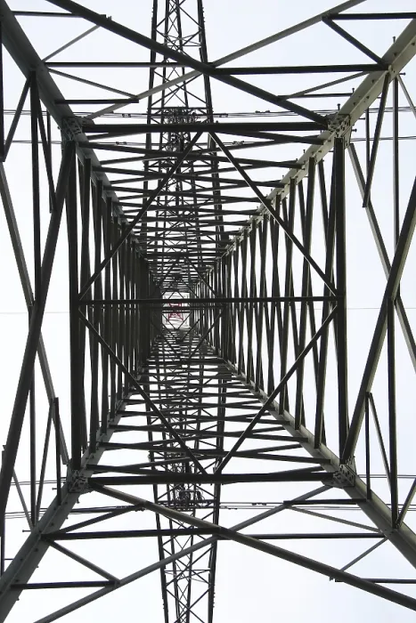 Gerahmter Druck : Strommast Gerahmter Druck : Strommast